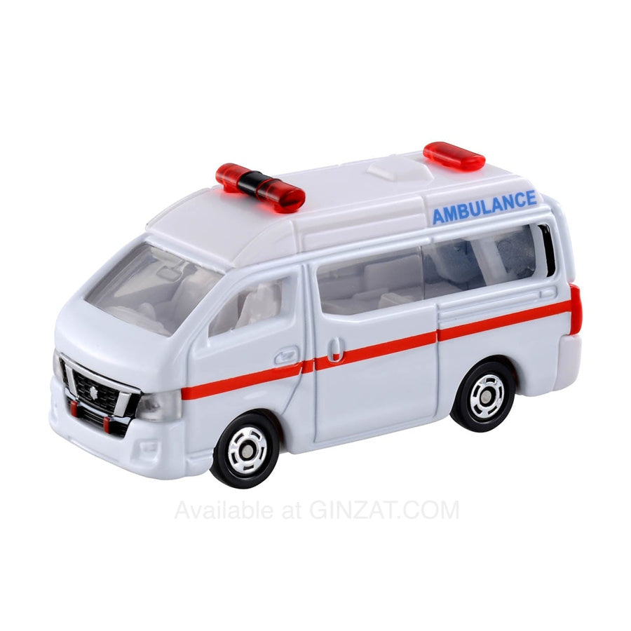 Nissan NV250 Caravan Ambulance, Tomica No.18 diecast model car