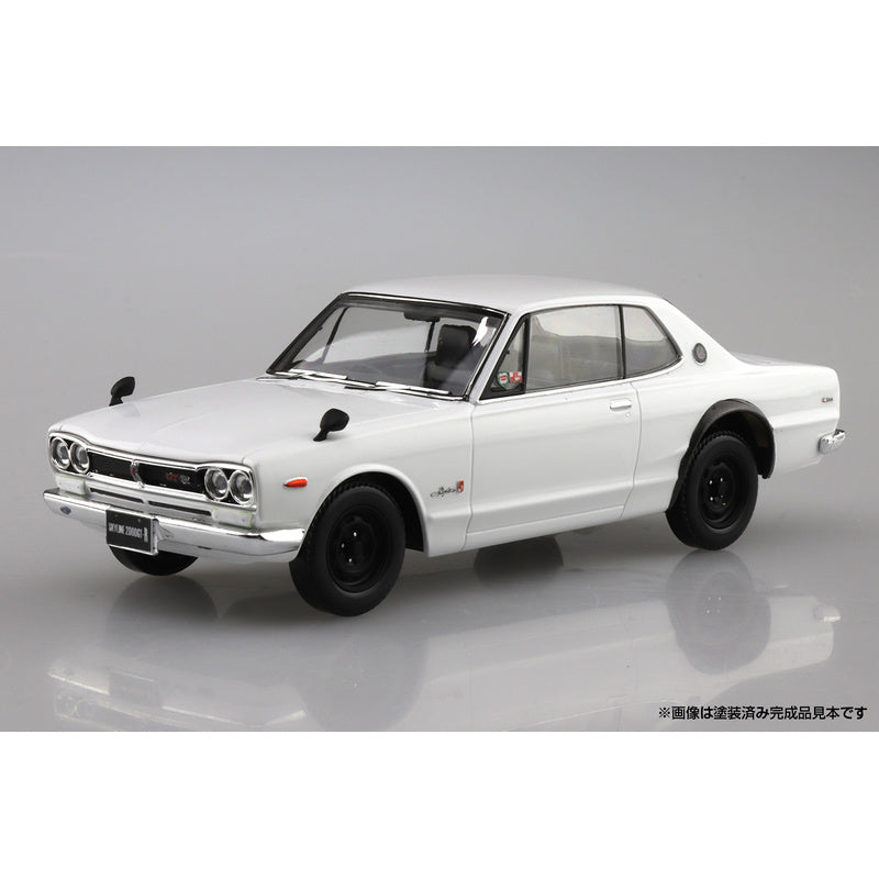 Nissan Skyline 2000GT-R (White), The Snap Kit, Aoshima Plastic Model Car (Scale 1/32)