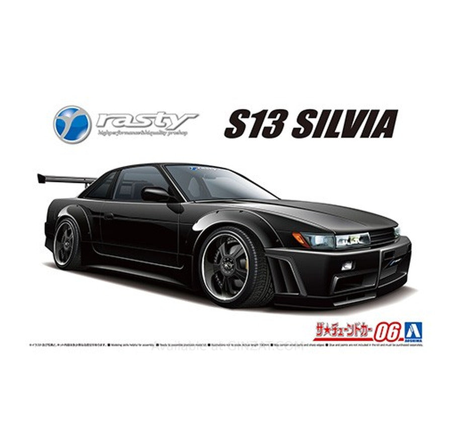 Aoshima 1/24 RASTY PS13 SILVIA '91(NISSAN) Plastic Model Kit