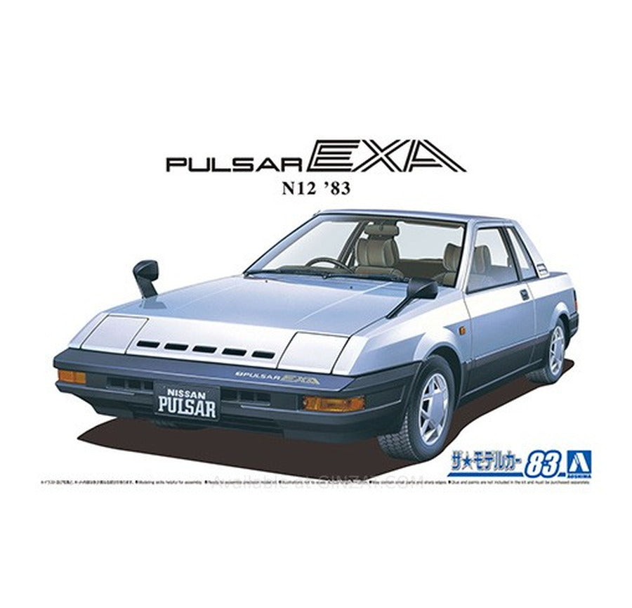 Aoshima 1/24 NISSAN N12 PULSAR EXA '83 Plastic Model Kit