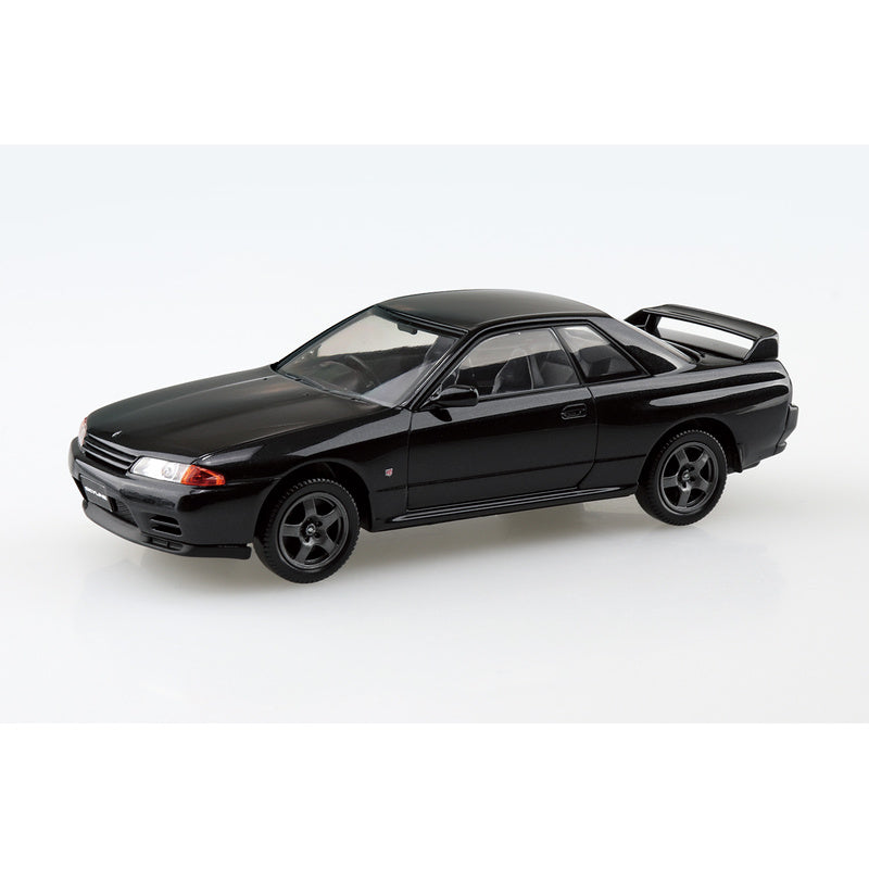 Nissan R32 Skyline GT-R (Black Pearl Metallic), The Snap Kit, Aoshima Plastic Model Car (Scale 1/32)