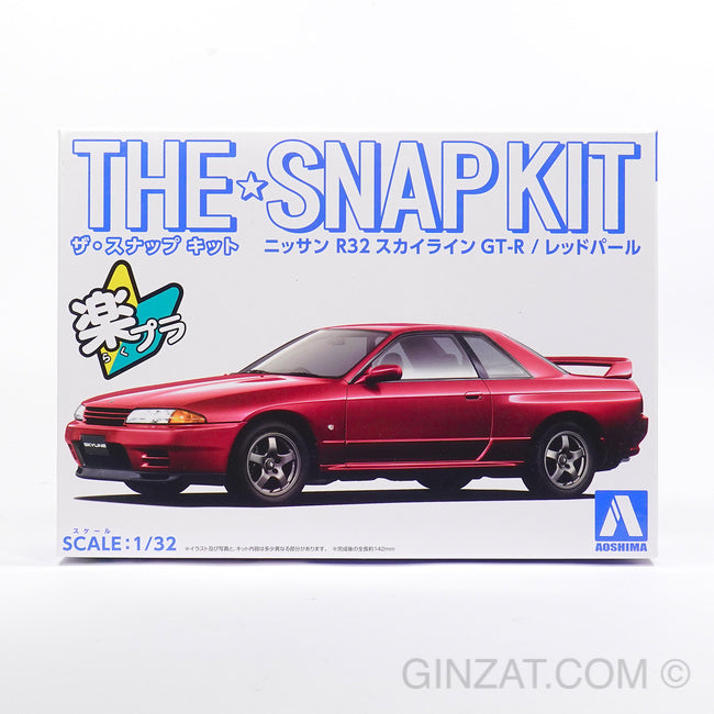 Nissan Skyline GT-R R32 (Red Pearl), The Snap Kit, Aoshima Plastic model car (Scale 1/32)