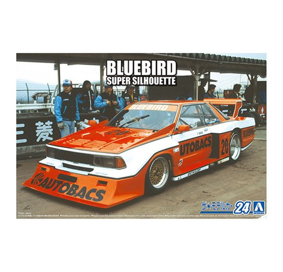 Aoshima 1/24 NISSAN KY910 BLUEBIRD SUPER SILHOUETTE '83 Plastic Model Kit