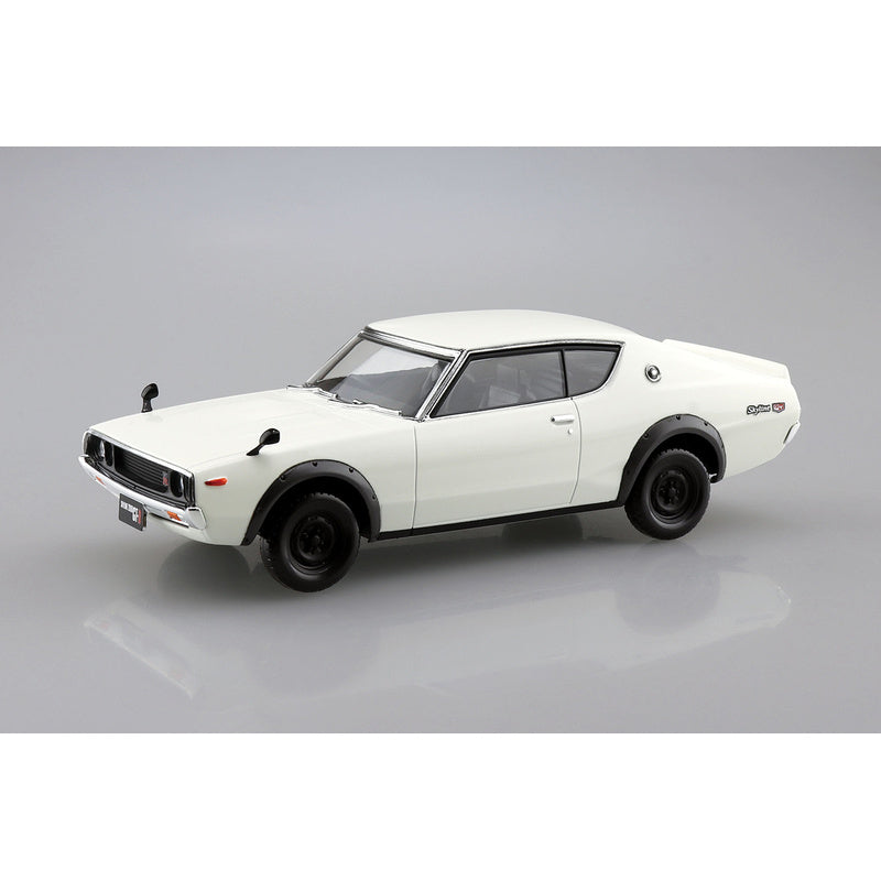 Nissan C110 Skyline GT-R (White), The Snap Kit, Aoshima Plastic Model Car (Scale 1/32)