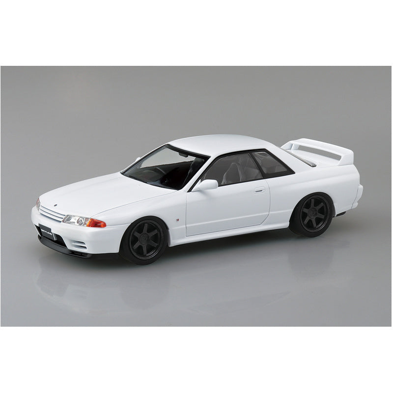 Nissan R32 Skyline GT-R Custom Wheel (Crystal White), The Snap Kit, Aoshima Plastic Model Car (Scale 1/32)