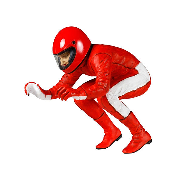 Motorcycle Racing Rider (Straight Run), Tamiya Motorcycle Plastic Model Kit (Scale 1/12)