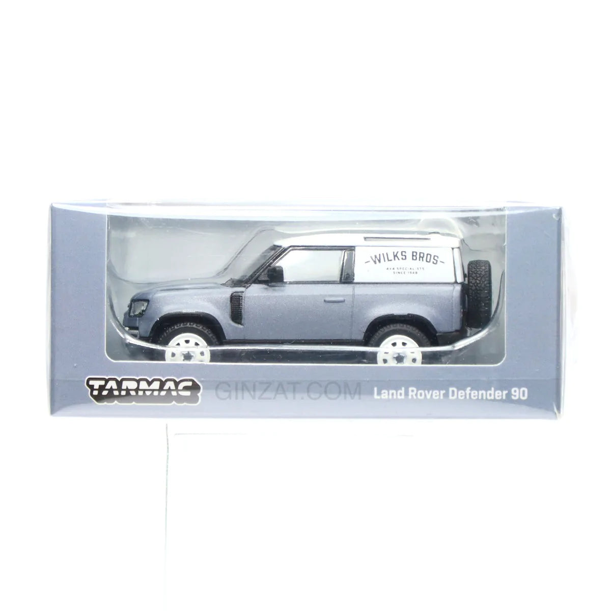 LAND ROVER Defender 90 Matt Blue Grey, Tarmac Works diecast model car