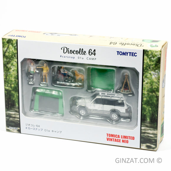Tomica Limited Vintage Diocolle 64, 01a Camp #carsnap diorama set 1/64
