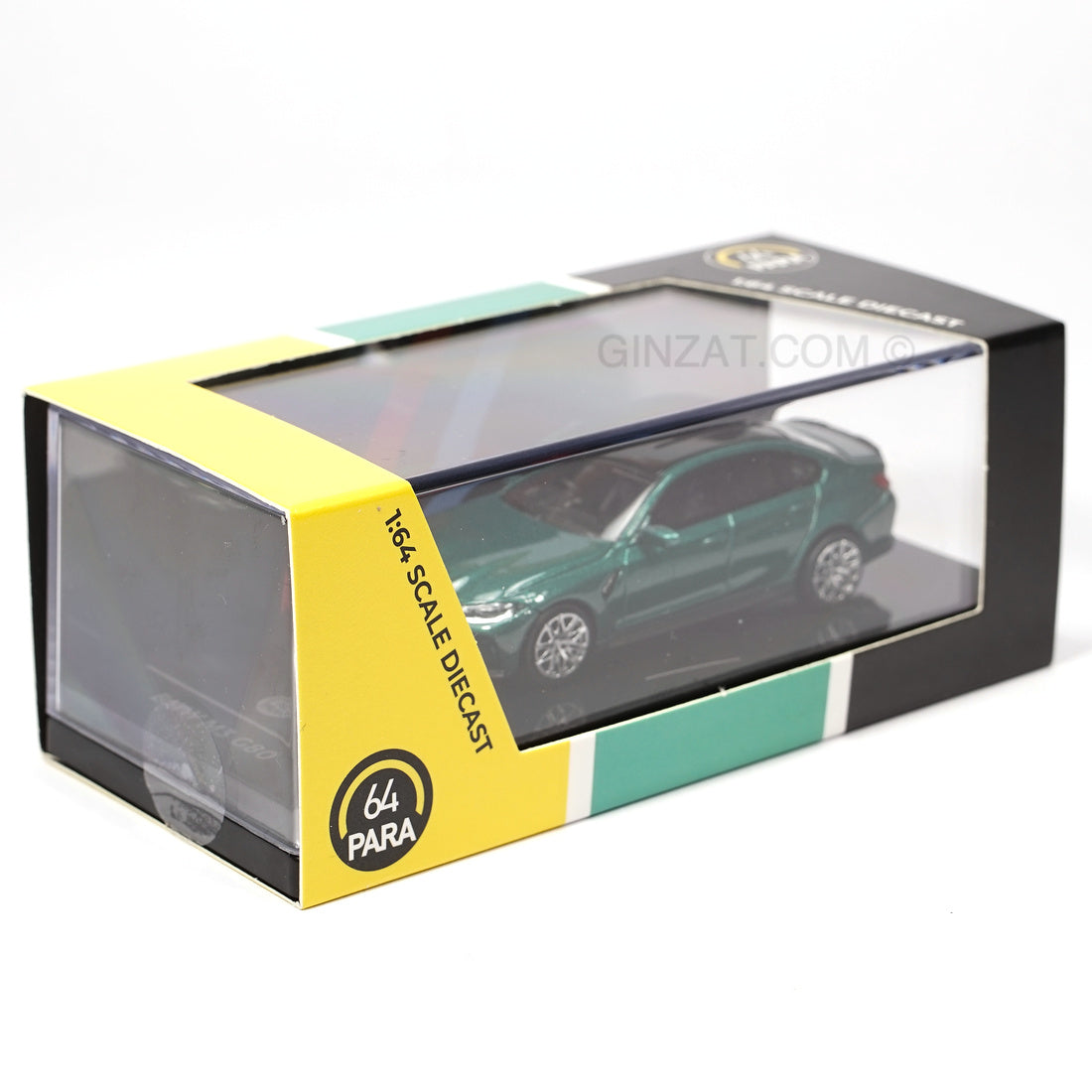 BMW M3 2021 (G80) Metallic Green, PARA64 1/64 diecast model car