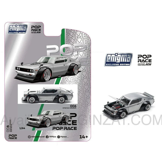 Nissan KPGC110 KENMERI, Pop Race No.006 diecast model car