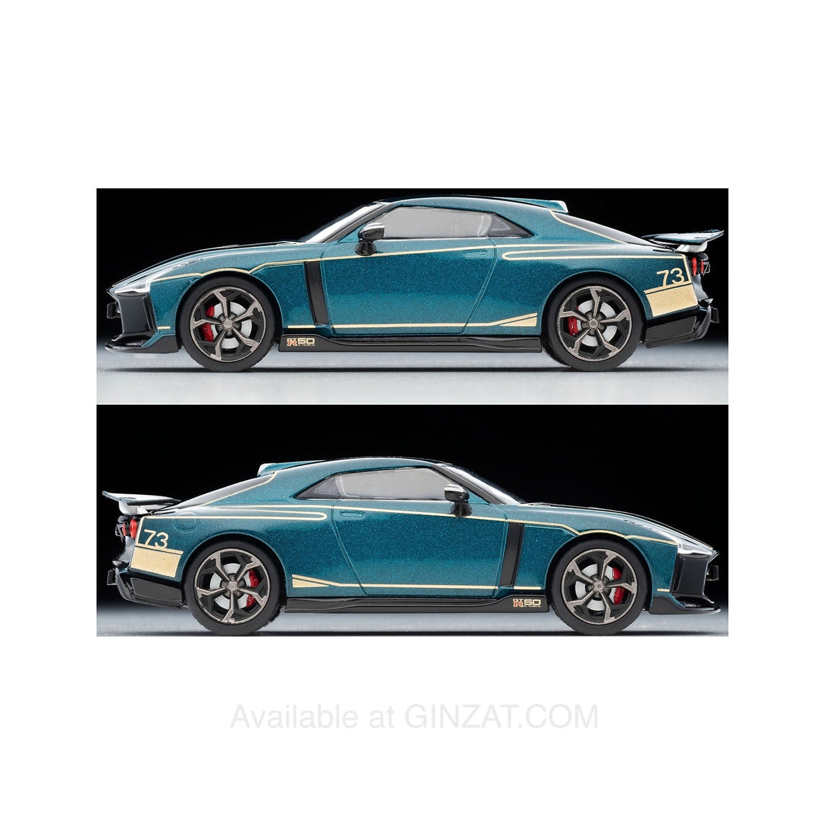 Nissan GT-R50 by Italdesign Dark Green, Tomytec Tomica Limited Vintage NEO LV-N diecast model car