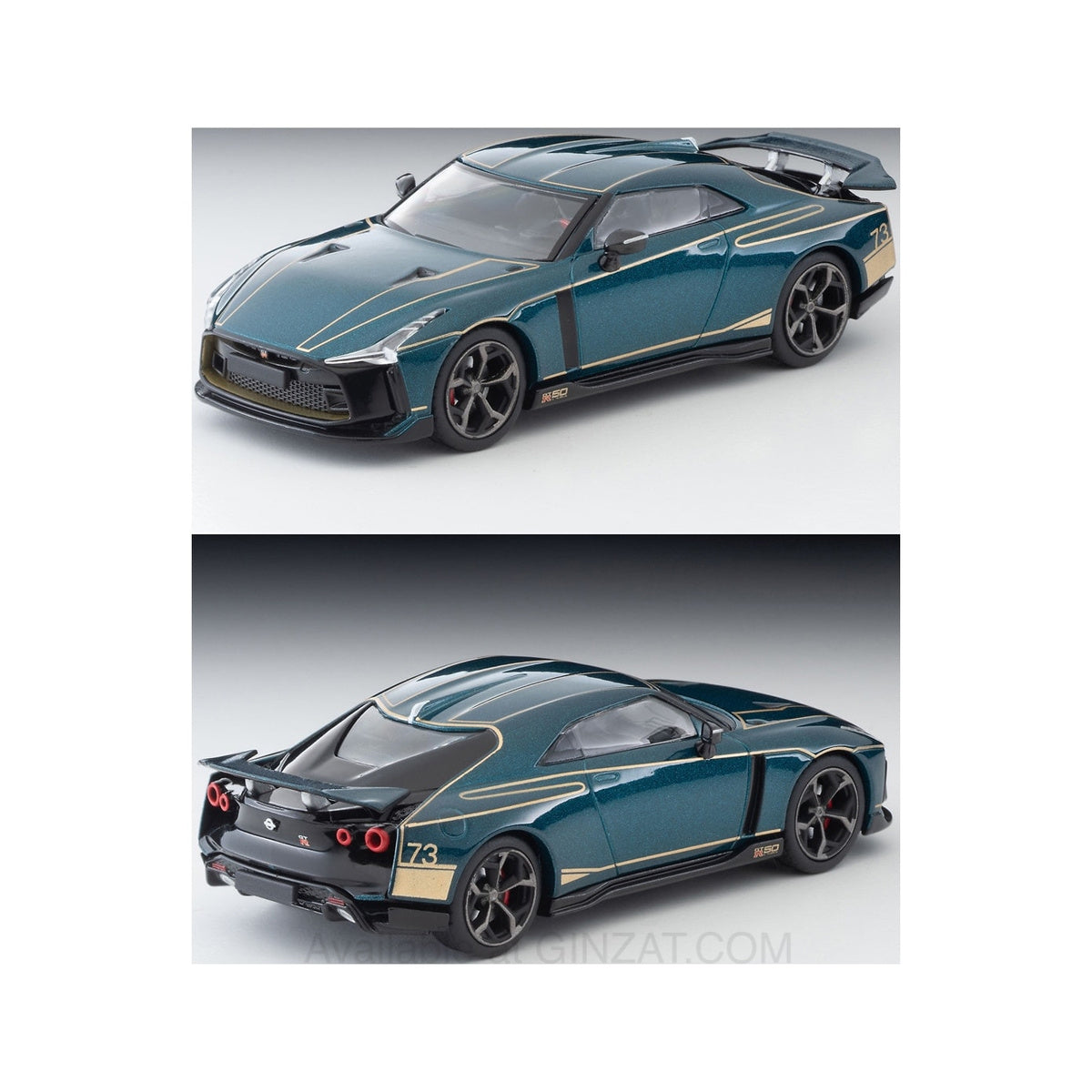 Nissan GT-R50 by Italdesign Dark Green, Tomytec Tomica Limited Vintage NEO LV-N diecast model car
