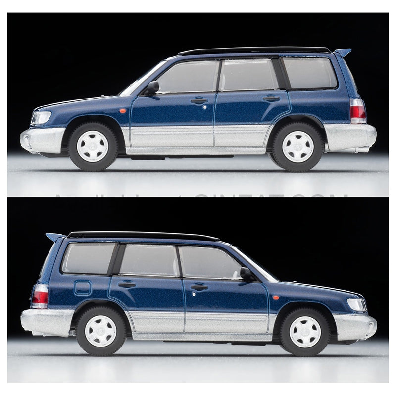 Subaru FORESTER C/20 (Navy Blue / Gray) 1997, Tomica Limited Vintage Neo diecast model car TLV-N328a