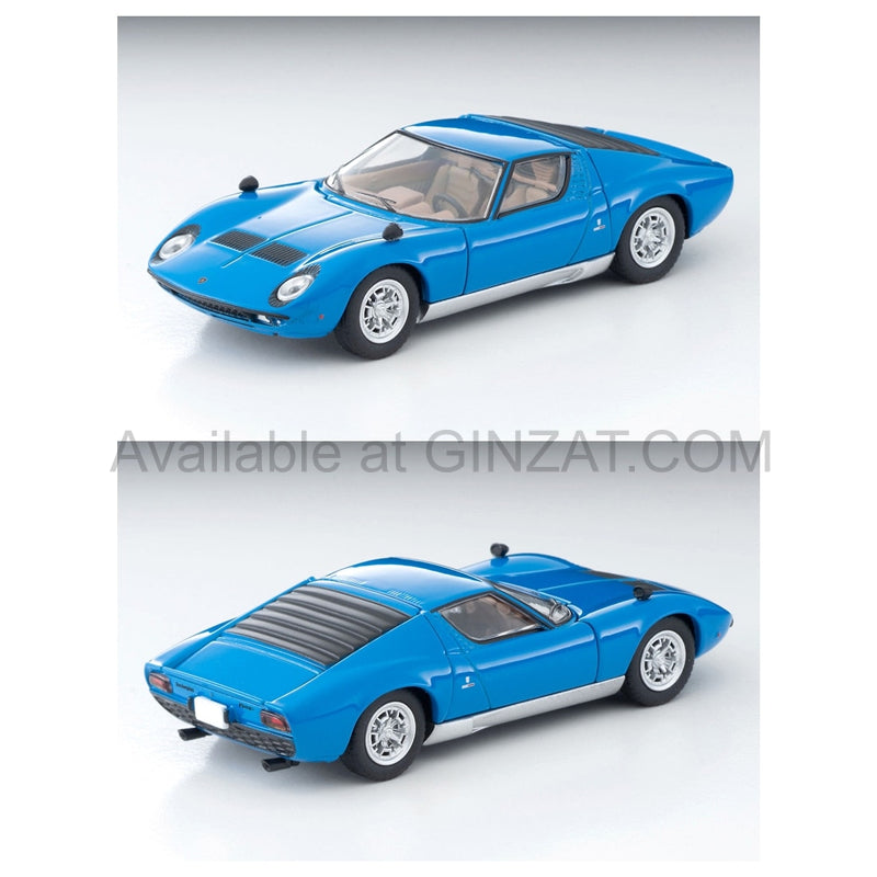 Lamborghini Miura P400 (Blue), Tomytec Tomica Limited Vintage NEO diecast model car TLV