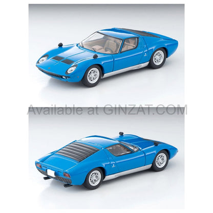 Lamborghini Miura P400 (Blue), Tomytec Tomica Limited Vintage NEO diecast model car TLV