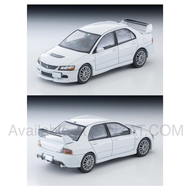 Mitsubishi Lancer GSR Evolution IX MR (Pearl White, 2006), Tomytec Tomica Limited Vintage Neo LV-N349b diecast model car