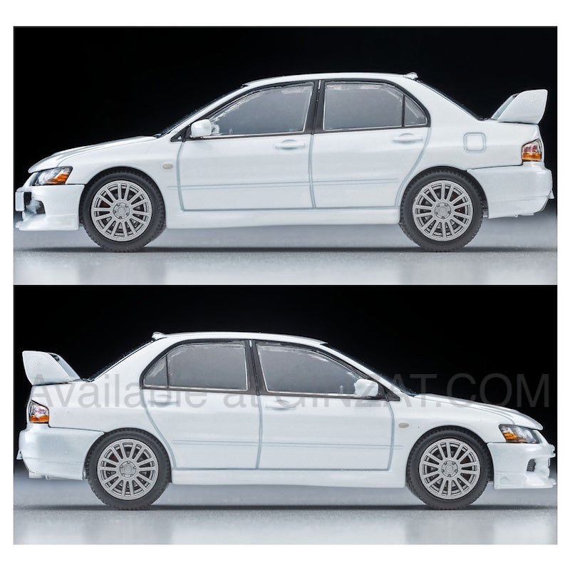Mitsubishi Lancer GSR Evolution IX MR (Pearl White, 2006), Tomytec Tomica Limited Vintage Neo LV-N349b diecast model car