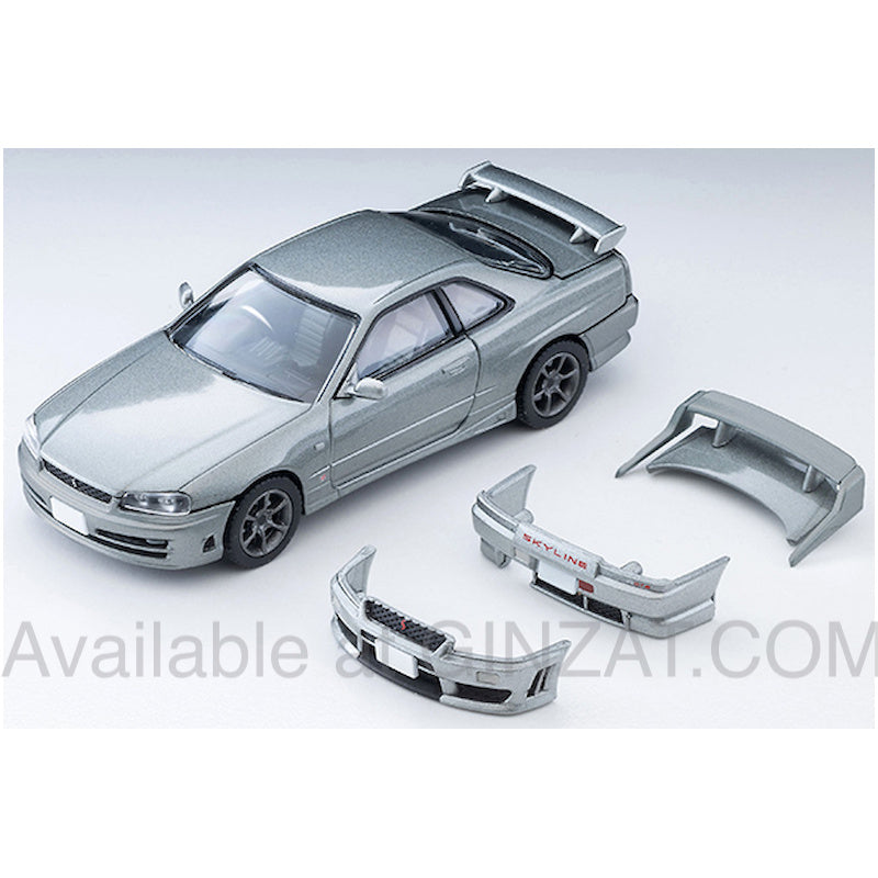 Nissan Skyline 2-Door Sports Coupe 25GT TURBO with Optional Parts (Silver) 2000 Model, Tomytec Tomica Limited Vintage Neo LV-N353a diecast model car