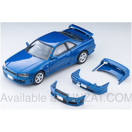 Nissan Skyline 2-Door Sports Coupe 25GT TURBO with Optional Parts (Blue) 2000 Model, Tomytec Tomica Limited Vintage Neo LV-N353b diecast model car