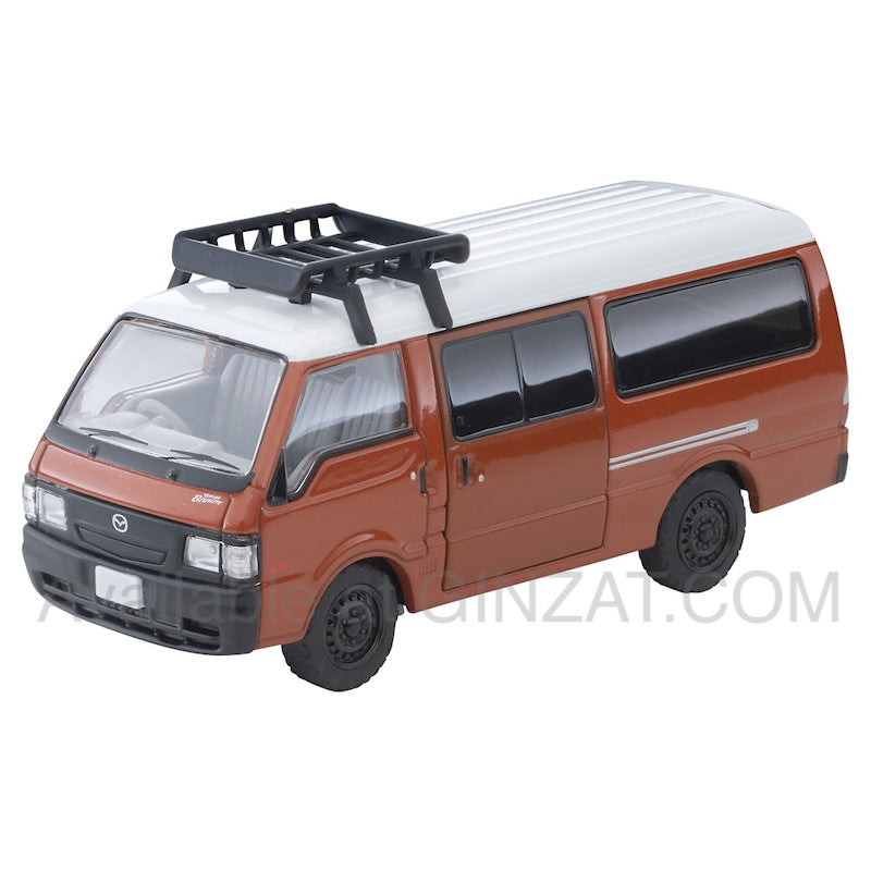 Mazda Bongo Brawny Van Custom Version (Brown, with Roof Carrier and Figure), Tomytec Tomica Limited Vintage Neo LV-N310d diecast model car