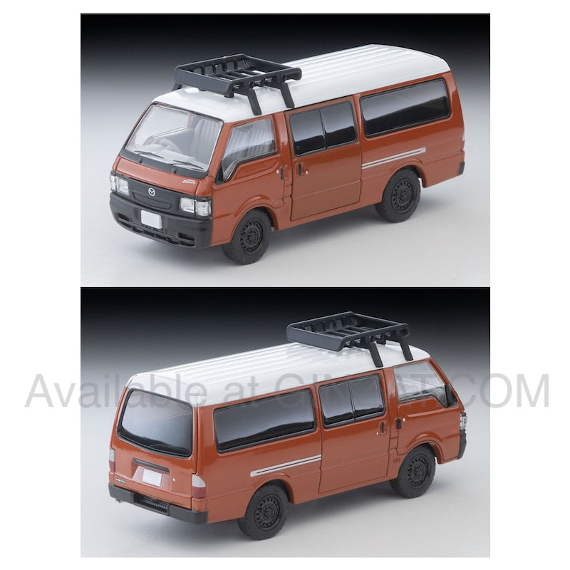 Mazda Bongo Brawny Van Custom Version (Brown, with Roof Carrier and Figure), Tomytec Tomica Limited Vintage Neo LV-N310d diecast model car