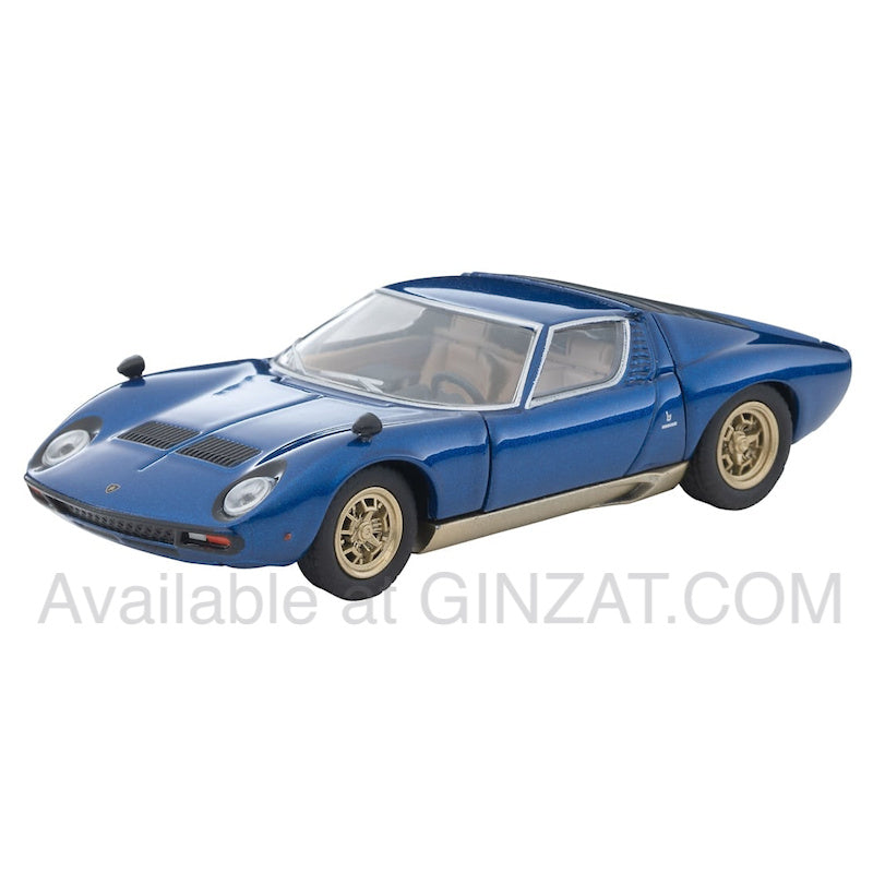 Lamborghini Miura SV (Blue Metallic), Tomytec Tomica Limited Vintage LV diecast model car