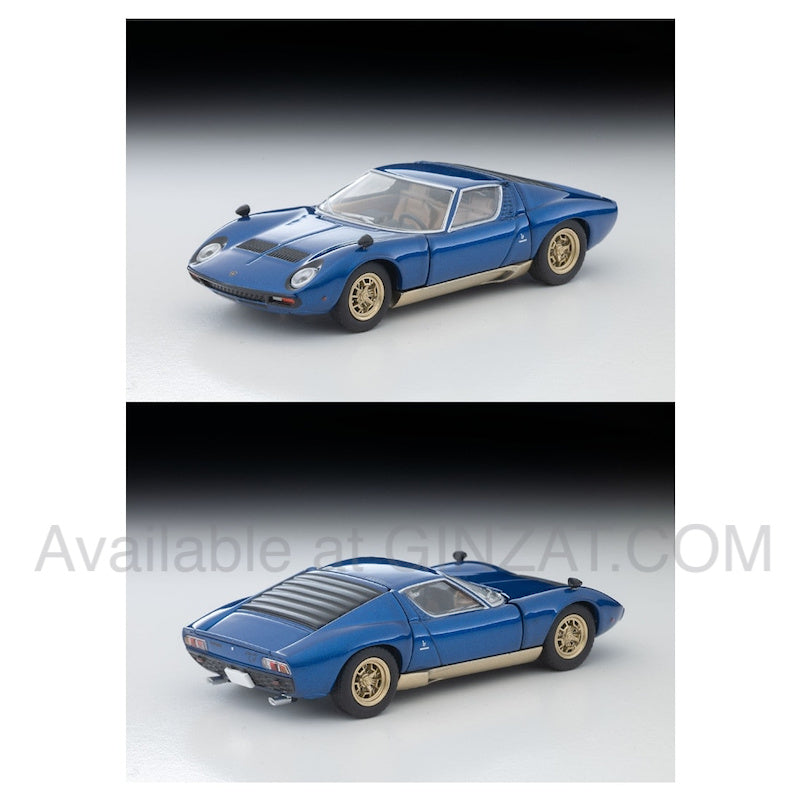 Lamborghini Miura SV (Blue Metallic), Tomytec Tomica Limited Vintage LV diecast model car