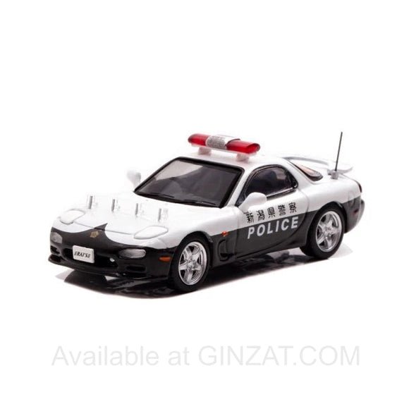 Mazda RX-7 (FD3S)Nigata Prefecture Police Patrol Car, RAI’S diecast model car