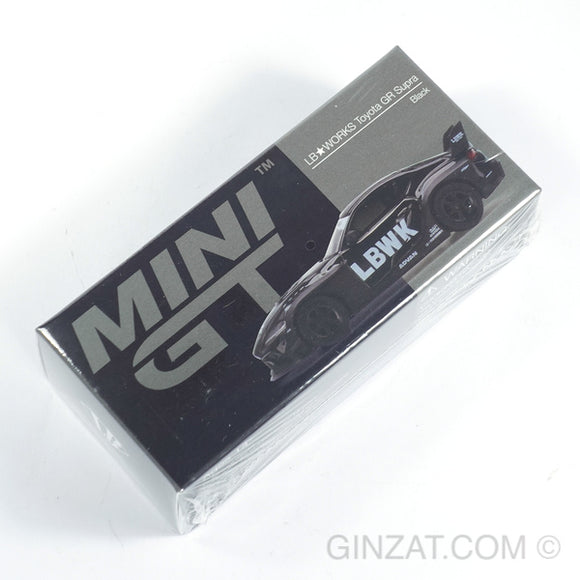 LB Works TOYOTA GR Supra Black, MINI GT No.236 diecast model car