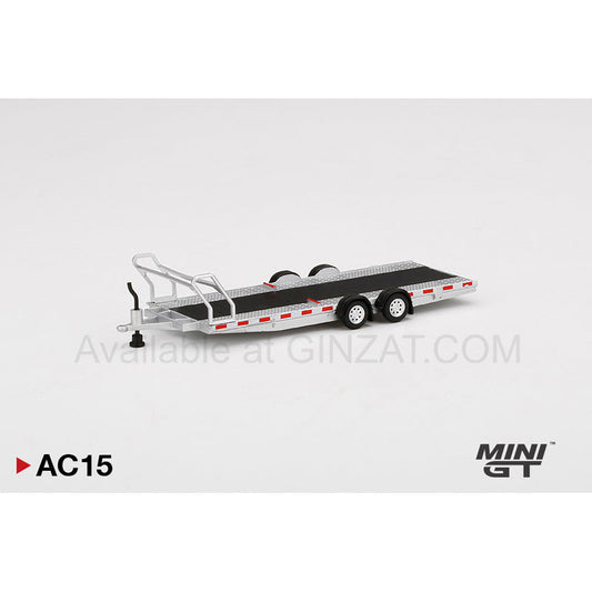 Car Hauler Trailer Type A Silver, MINI GT diecast model