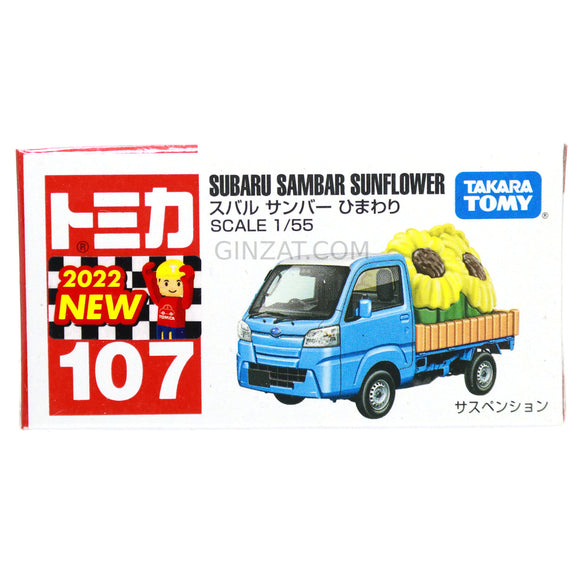Subaru Sambar Sunflower, Tomica No.107 diecast car