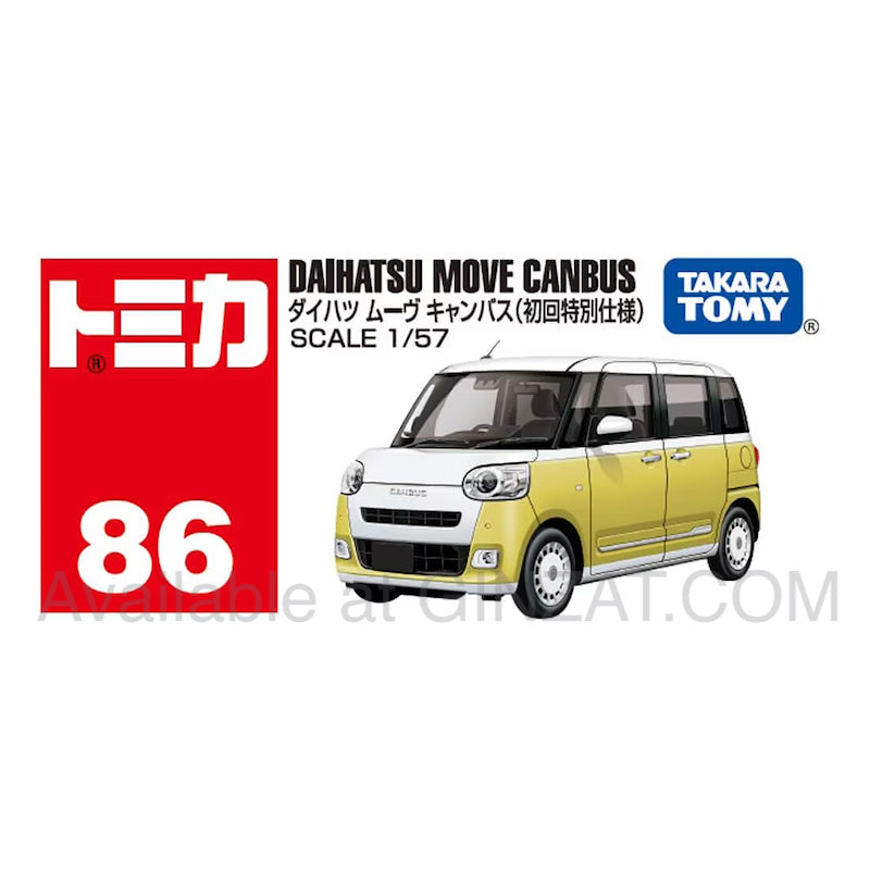 Daihatsu Move Canbus (Special First Edition), Tomica No. 86 diecast model car