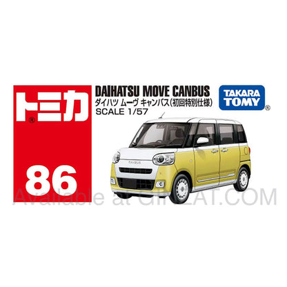 Daihatsu Move Canbus (Special First Edition), Tomica No. 86 diecast model car