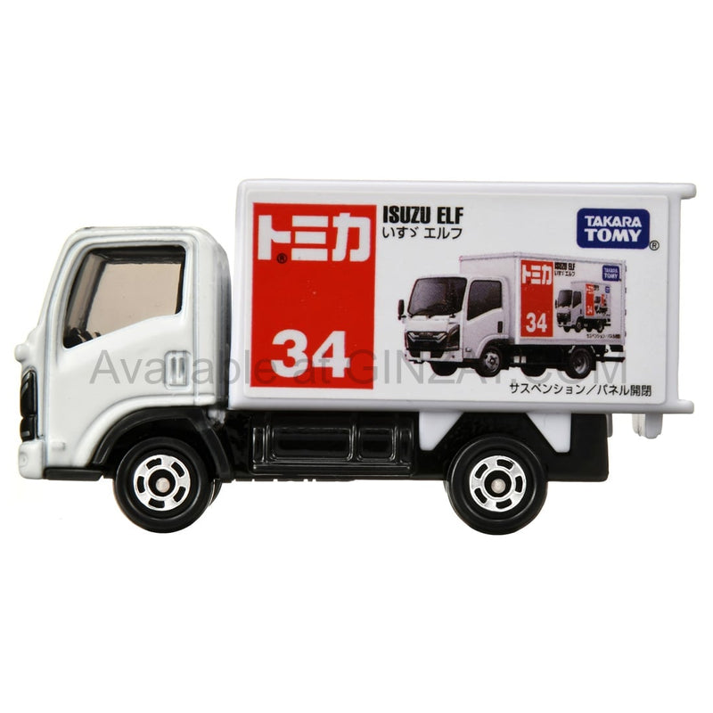 Isuzu Elf Box, Tomica No. 34 diecast model car