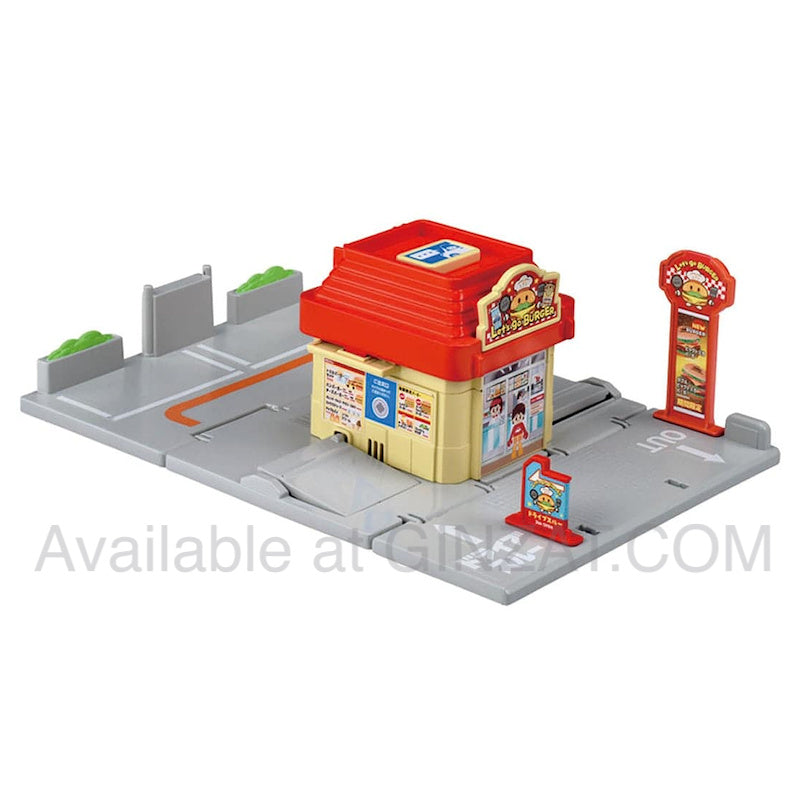 Tomica World Tomica Town Drive-Thru Burger Shop