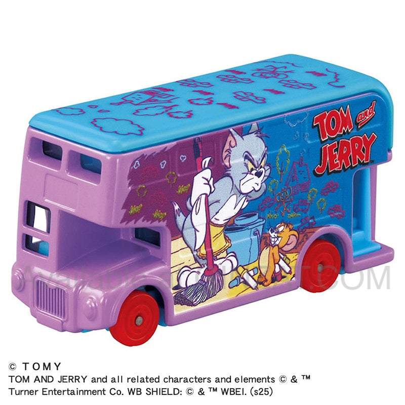 Tom and Jerry Wrapping Bus (Purple), Dream Tomica SP diecast model car