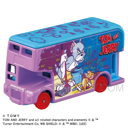 Tom and Jerry Wrapping Bus (Purple), Dream Tomica SP diecast model car