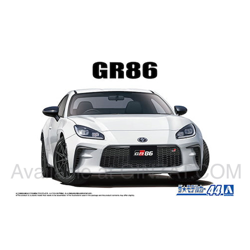 Aoshima 1/24 Toyota ZN8 GR86 (White) ‘21 Plastic Model Car