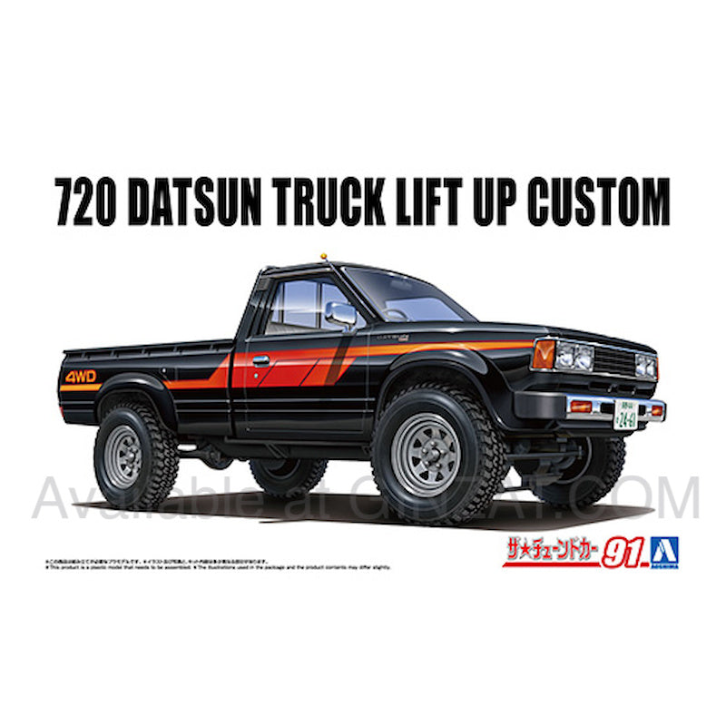 Aoshima 1/24 720 DATSUN TRUCK LIFT UP CUSTOM '82(Nissan) Plastic Model Kit