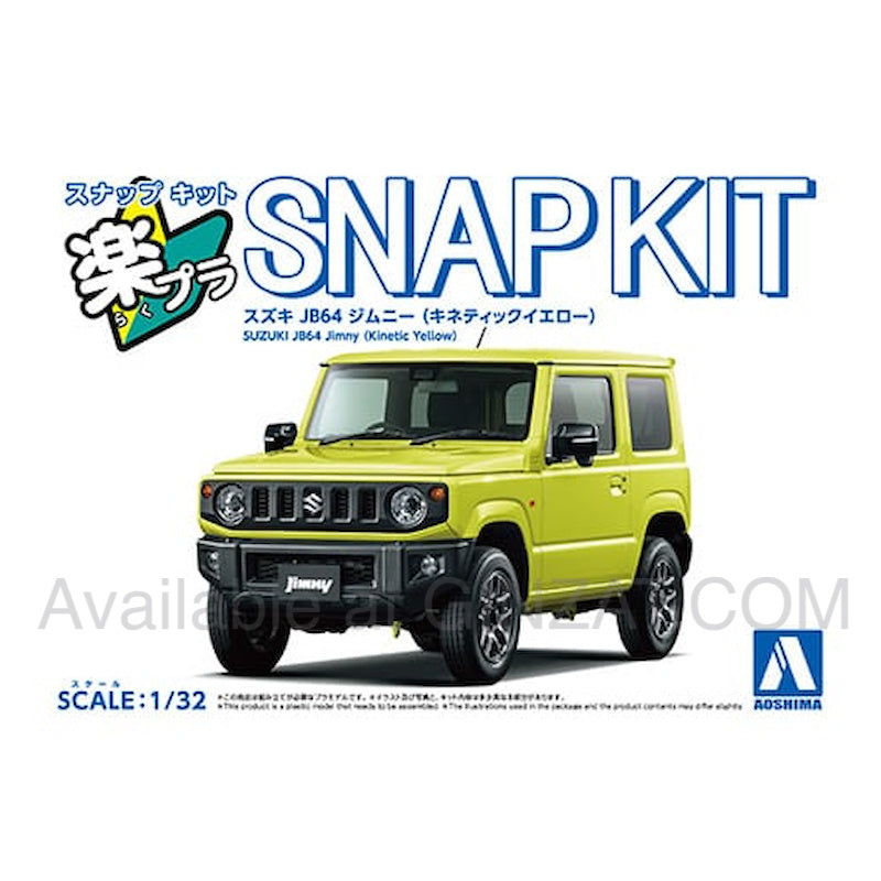 Aoshima 1/32 Suzuki JB64 Jimny (Kinetic Yellow), The Snap Kit