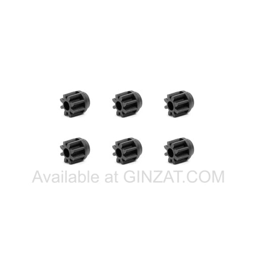 Tamiya Mini 4WD Upgrade Parts CARBON REINFORCED 8T PINION GEAR (6PCS.)