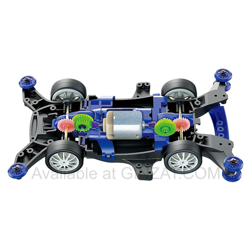 Tamiya Beginnerâs Mini 4WD Series DOG RACER (BLUE/RAIKIRI)