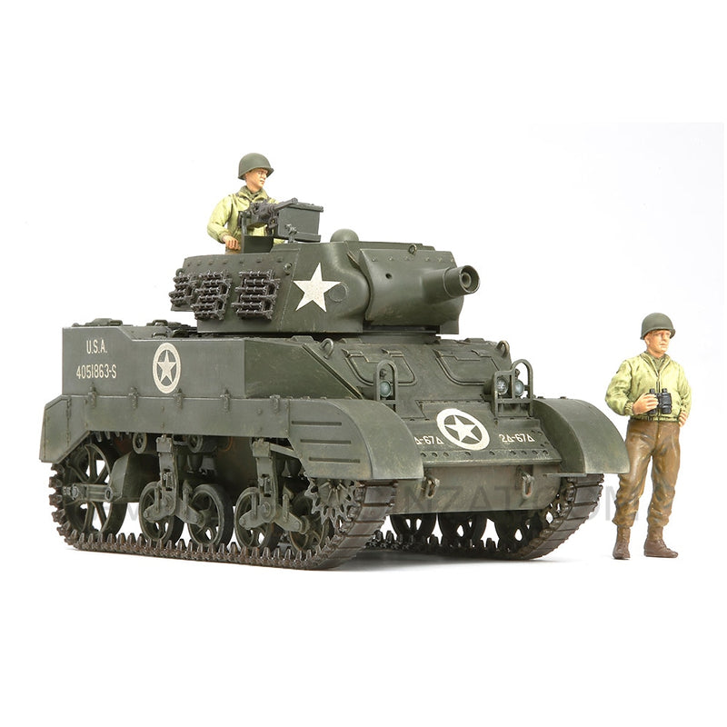 Tamiya 1/35 Scale U.S. Howitzer Motor Carriage M8 "Awaiting Orders" Set (W/3 Figures)