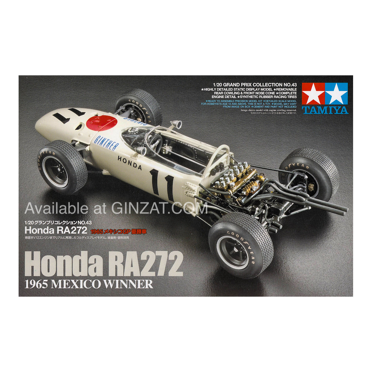 Tamiya 1/20 Honda RA272 1965 Mexico GR Winner