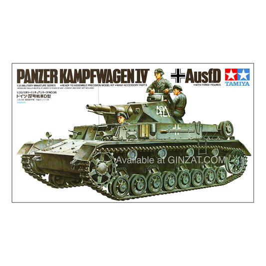 Tamiya 1/35 Panzerkampfwagen IV Ausf. D with three figures