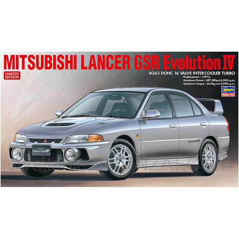 Hasegawa 1/24 Plastic Model Kit – Mitsubishi Lancer GSR Evolution IV
