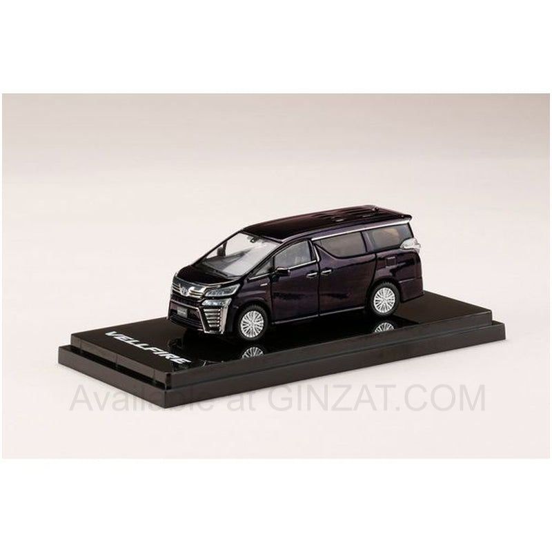 Toyota Vellfire (H30W) Hybrid Burning Black Crystal Shine Glass Flake, Hobby Japan diecast model car