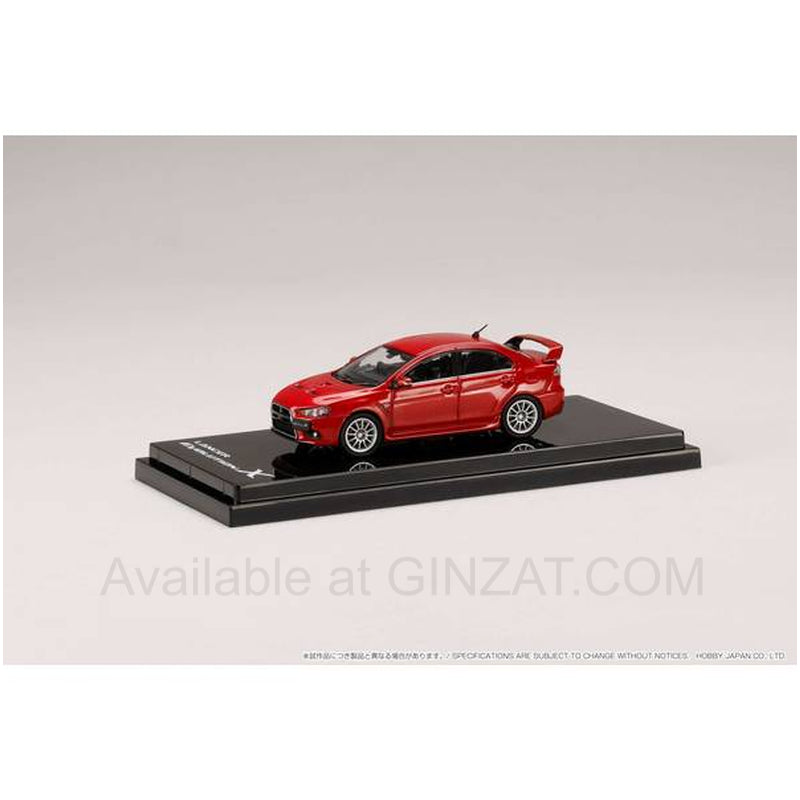 Mitsubishi Lancer Evolution 10 Red Metallic, Hobby Japan diecast model car