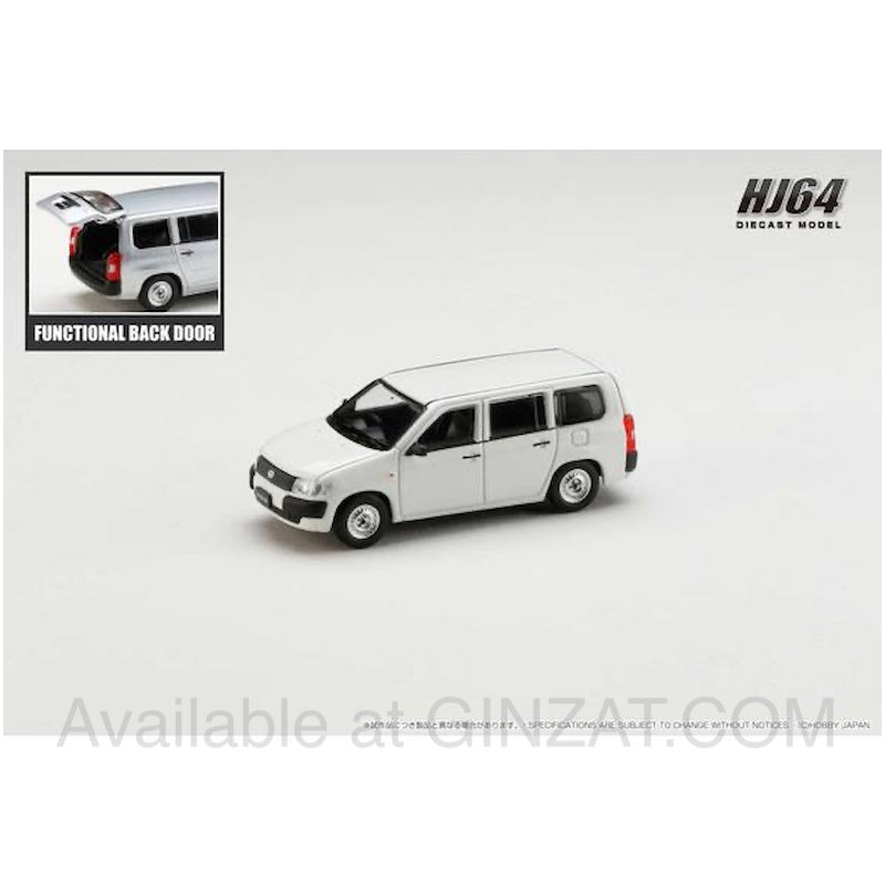 Toyota Probox Van DX White, Hobby Japan 1/64 diecast model car