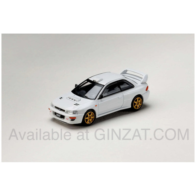 Subaru Impreza 22B-STi Version (GC8) JDM Style Feather White, JDM64 by Hobby Japan diecast model car